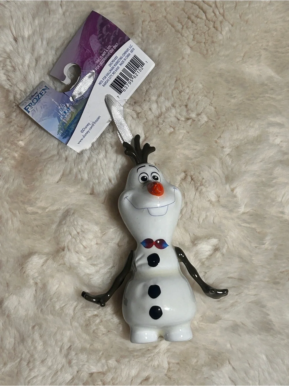 Disney Holiday Ornament pair -Olaf and Dark Vader- New
